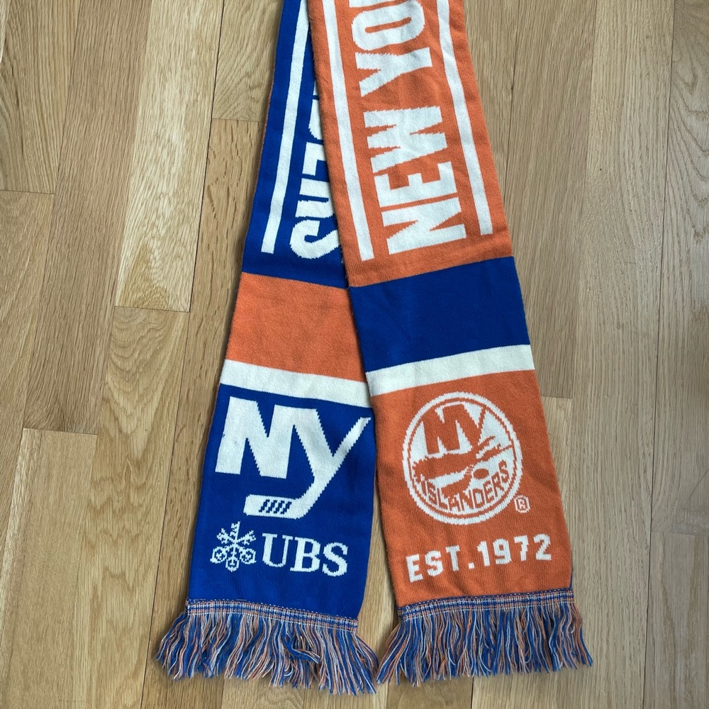 NHL NYIslanders Orange Blue Scarf